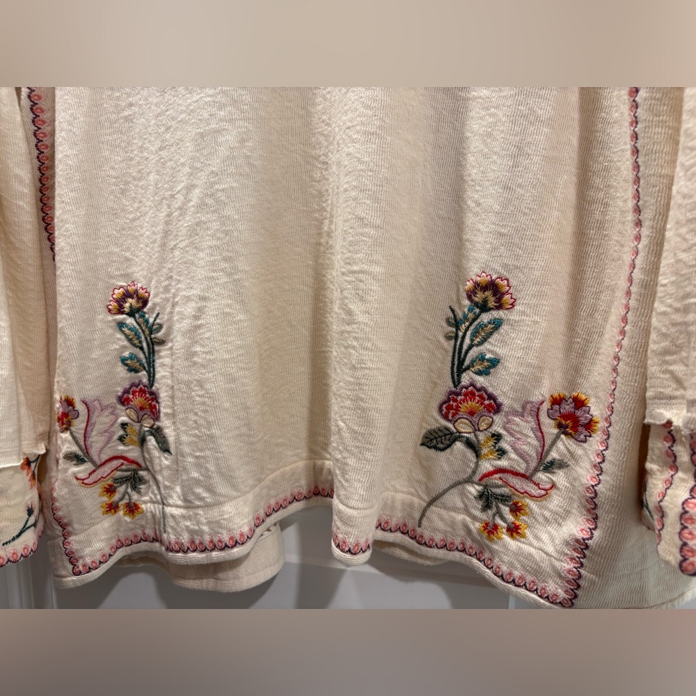 Johnny Was Biya Lola Cardigan Ecru - Picture 8 of 9